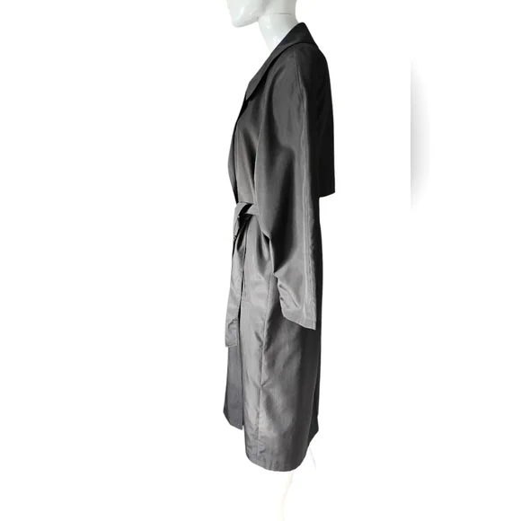 Vintage Luba Petite Paris Long Trench Coat Size Medium fits more like a large. - Picture 2 of 6